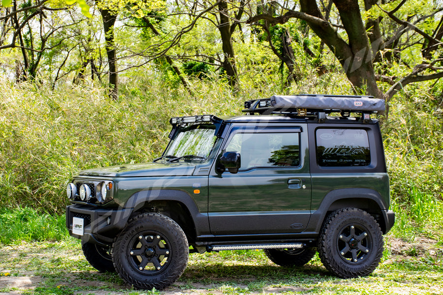 ipf jimny light bar from the left