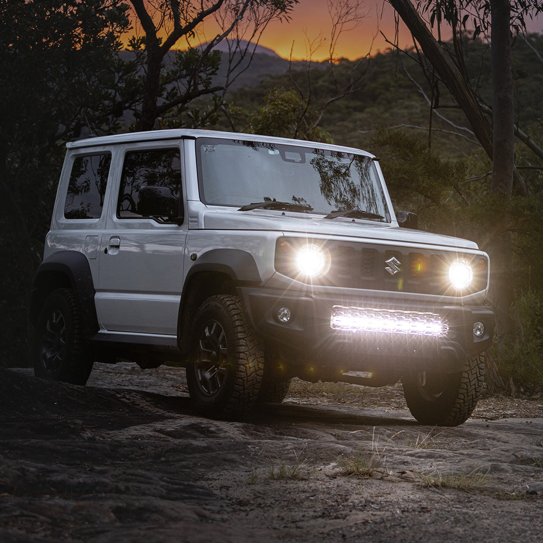 jimny behind grille light bar kit