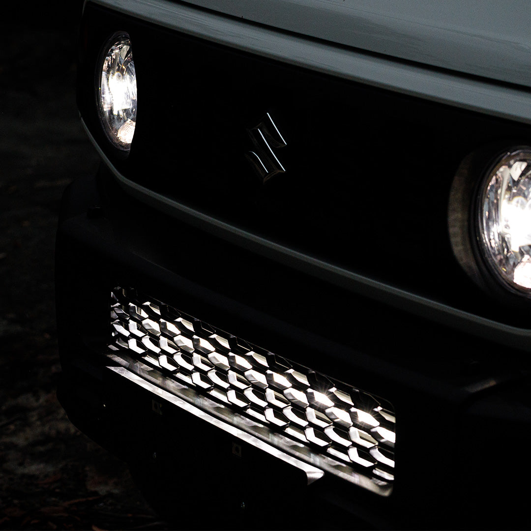 jimny behind grille light bar kit