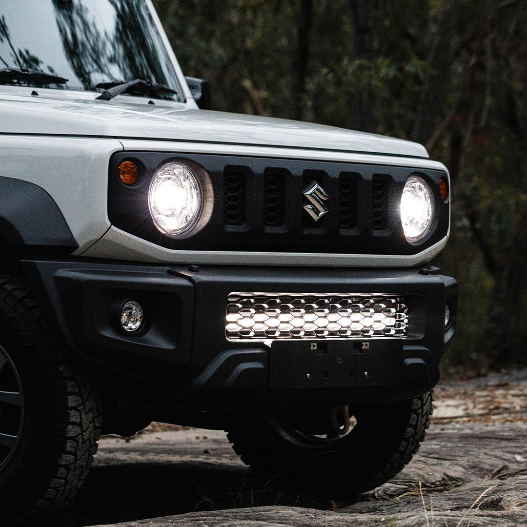 jimny behind grille light bar kit