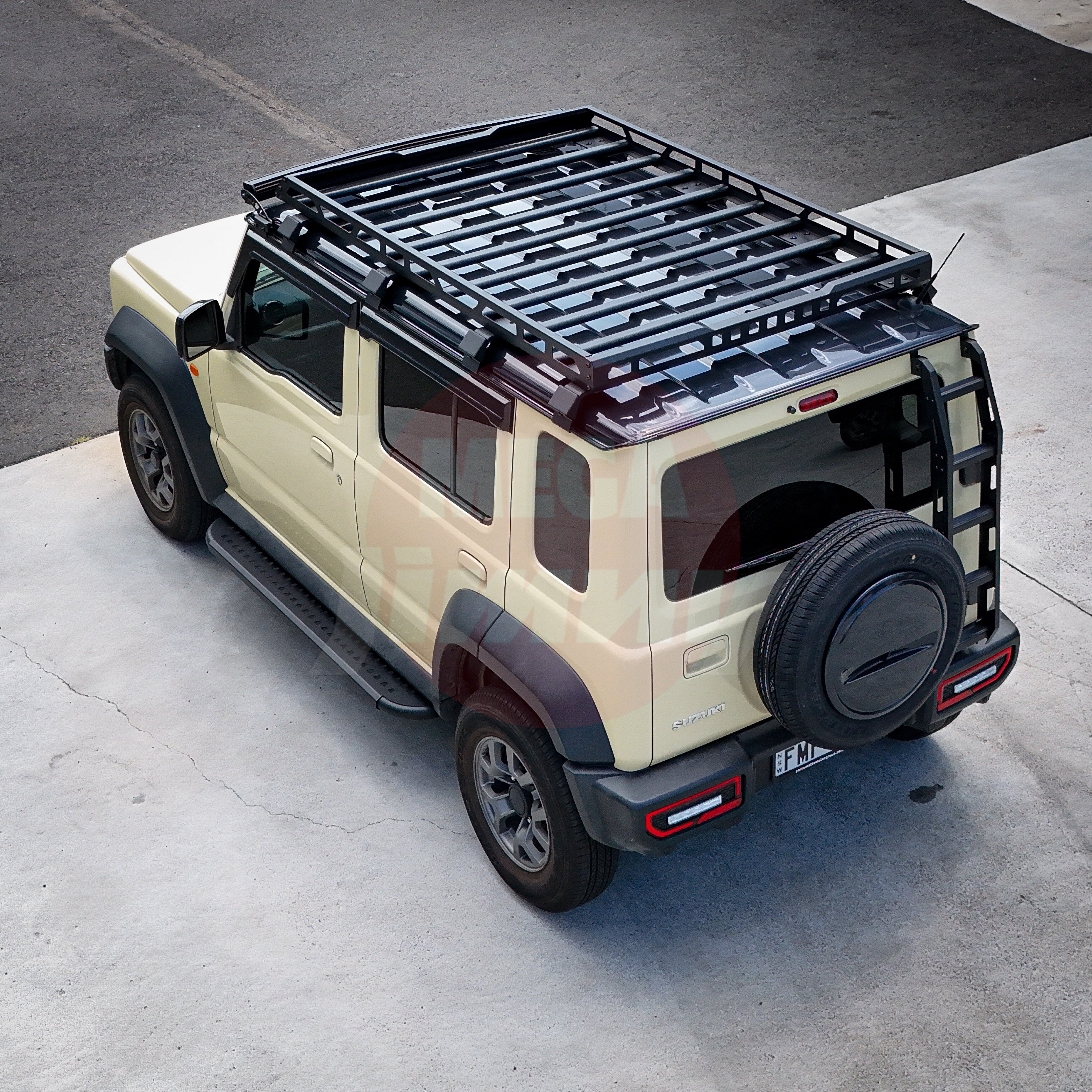 MG-X Roof Racks (JC74 5 Door Jimny) – MegaJimny PTY LTD