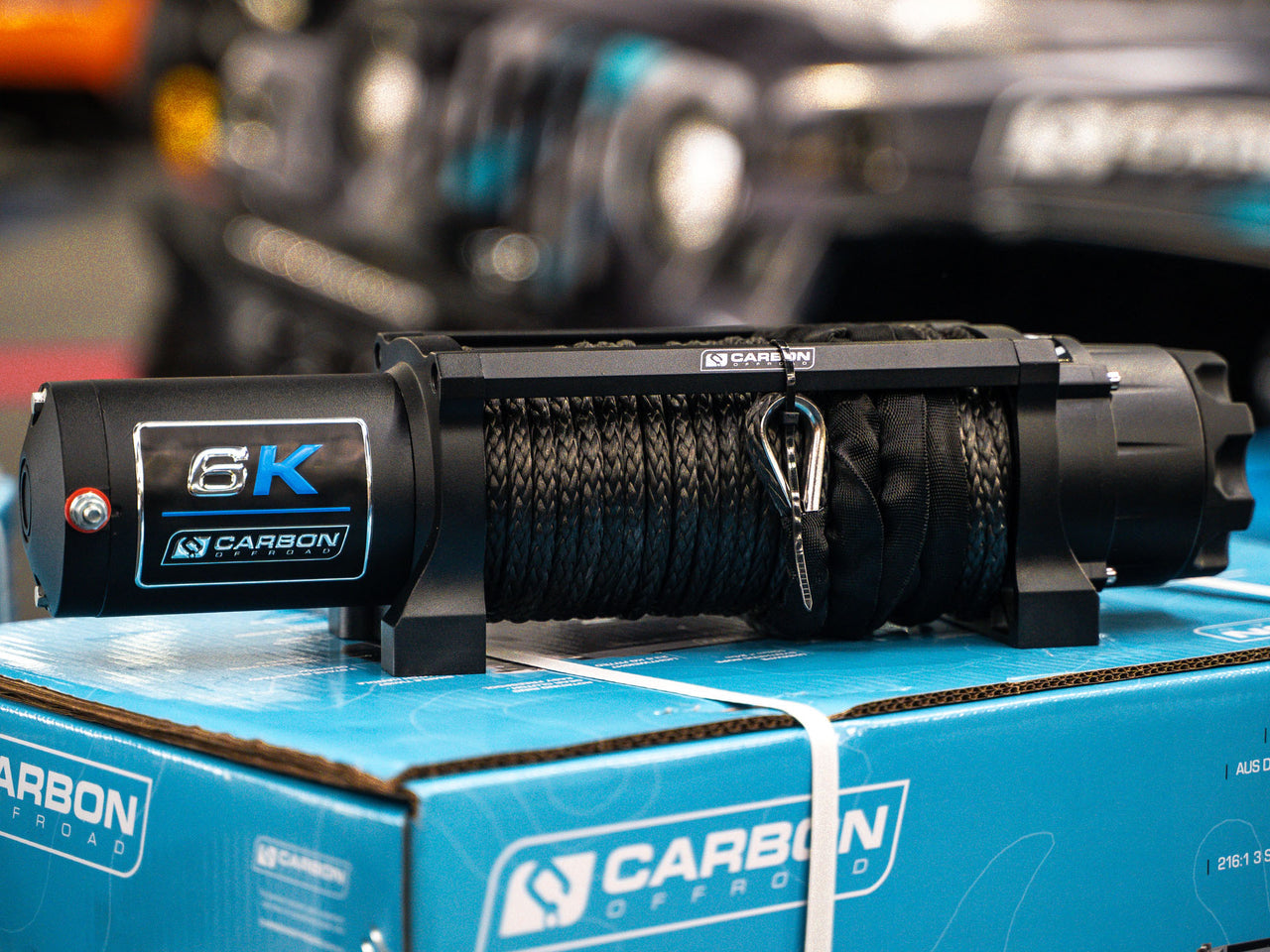 Carbon offroad 6000lb winch