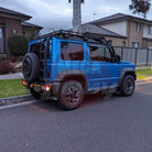 side view adventure kit electric blue jimny