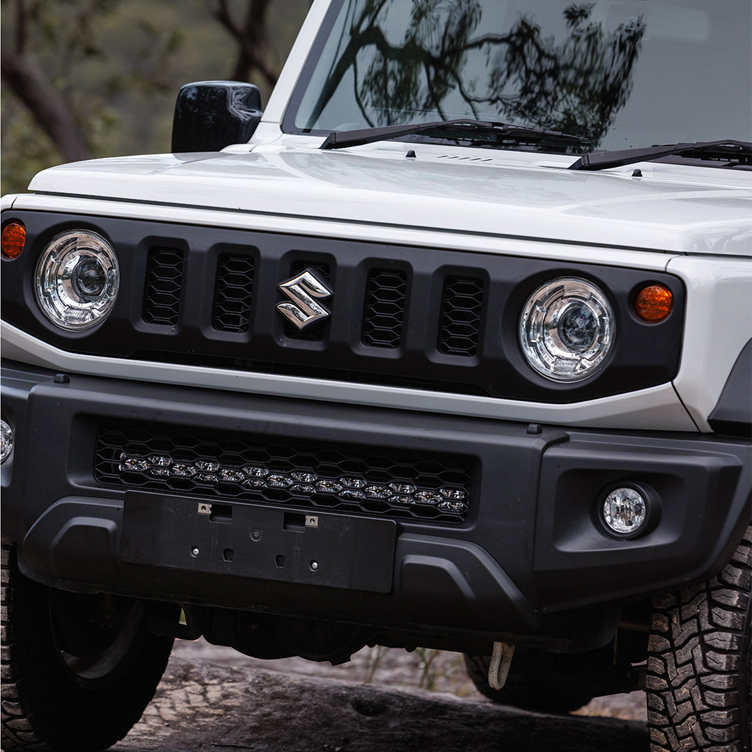 jimny behind grille light bar kit