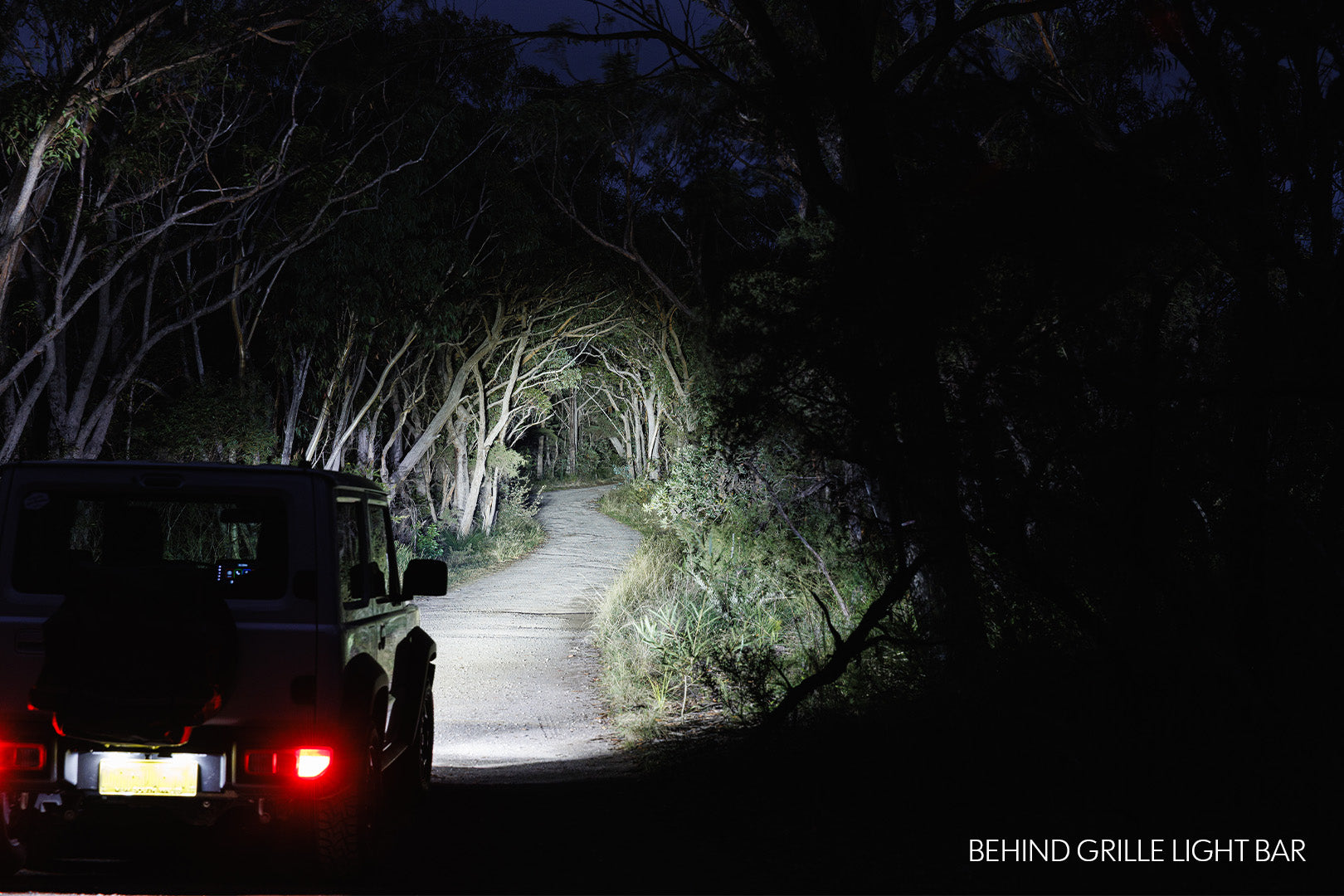 jimny behind grille light bar kit