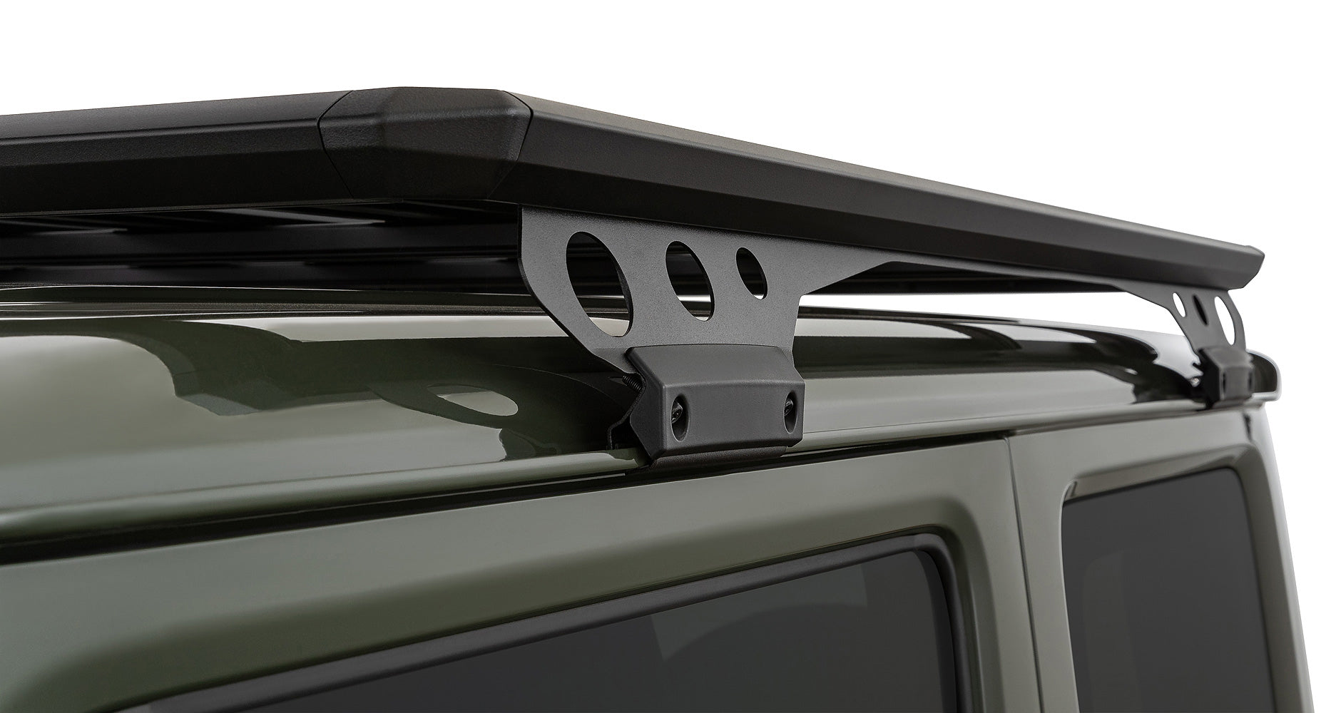 rhino rack close up of brackets jimny