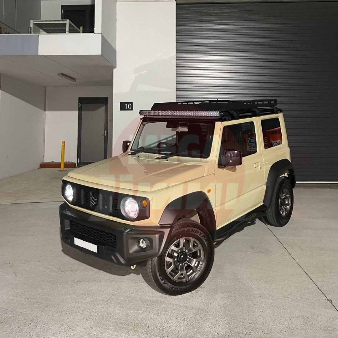 ivory jimny with a megajimny adventure+ bundle kit 