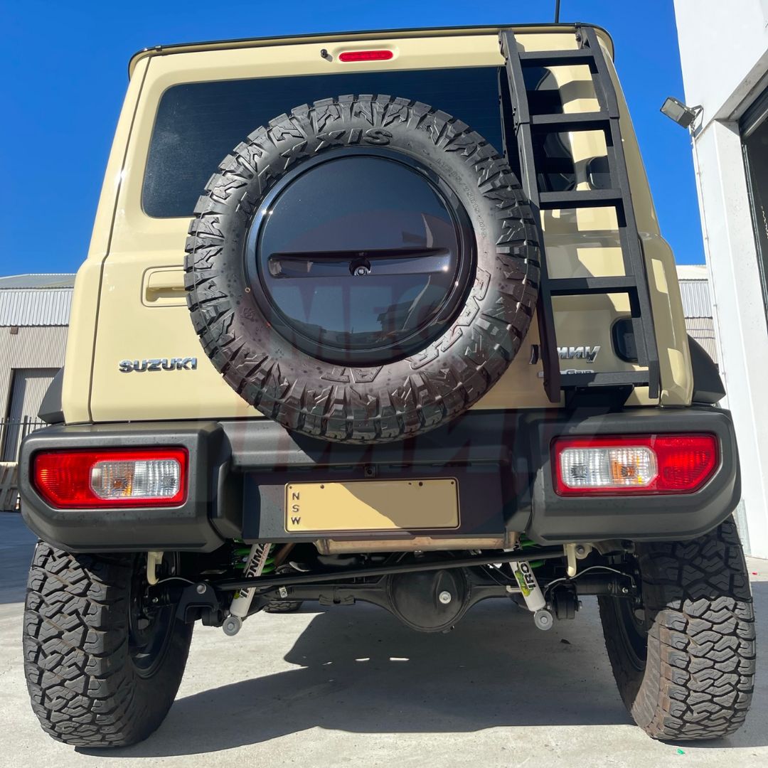 Jimny Rear Ladder MG-X Rear Tail Gate step ladder (JB74/JC74 Jimny) – Mega Jimny PTY LTD
