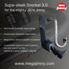 supa sleek snorkel 3.0 no drill jb74