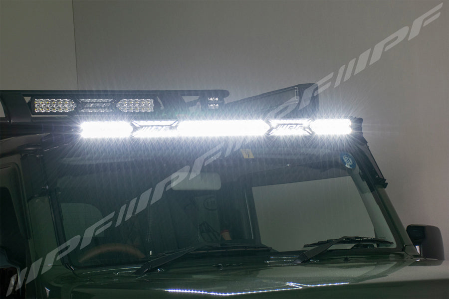 ipf jimny light bar with lights on